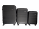 Suitcase set Airtex 937 Black Suitcase set 937/54/68 фото 1