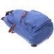 Shoulder bag with USB cable made of thick textile 21224 Vintage Blue 21224 фото 3