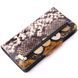 Unusual women's purse made of genuine textured snake-effect leather KARYA 21004 Multi-colored 21004 фото 6