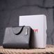 Stylish women's wallet made of genuine leather KARYA 21349 Gray 21349 фото 9