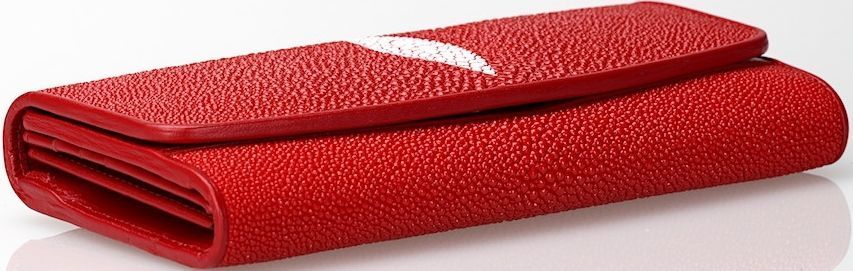 Кошелек женский STINGRAY LEATHER 18030 из натуральной кожи морского ската Красный 18030 фото