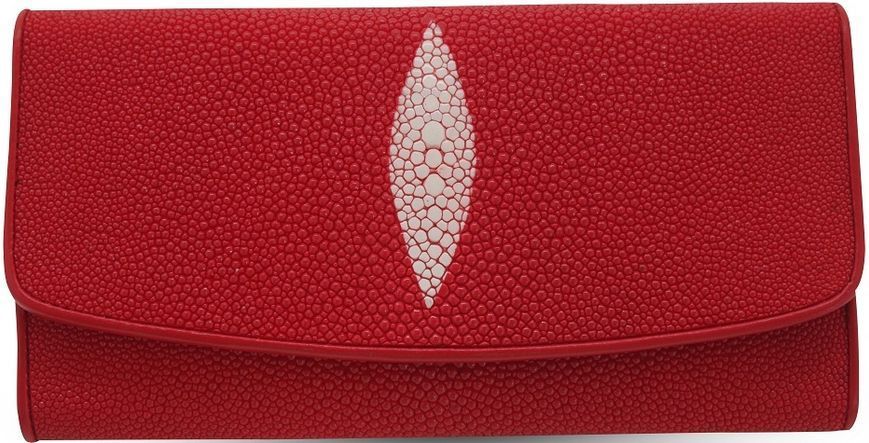 Кошелек женский STINGRAY LEATHER 18030 из натуральной кожи морского ската Красный 18030 фото