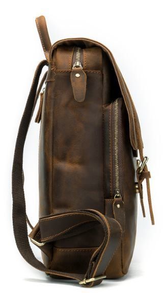 High-quality backpack made of genuine leather Vintage 14872 Brown 14872 фото