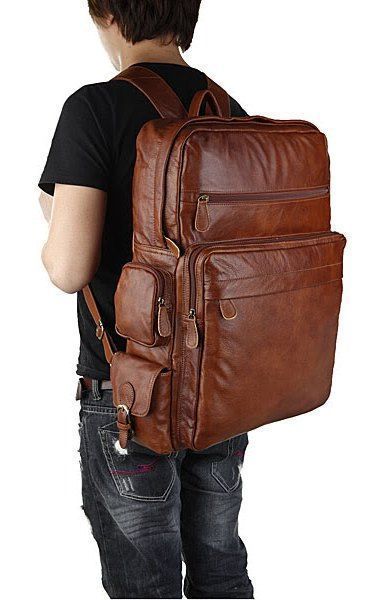 Backpack Vintage 14156 leather Brown 11185 фото