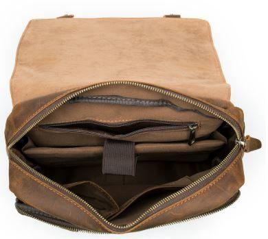High-quality backpack made of genuine leather Vintage 14872 Brown 14872 фото