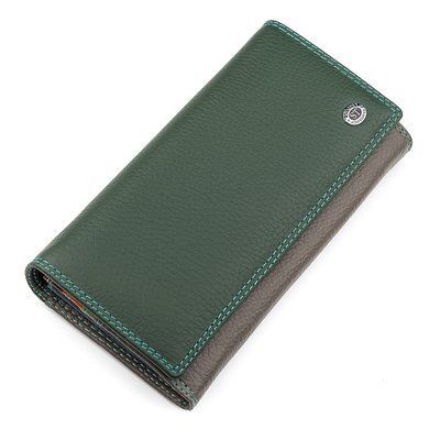 Гаманець жіночий ST Leather 18300 (SB634) шкіряний Зелений 18300 фото