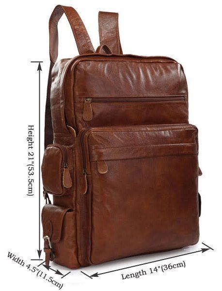 Backpack Vintage 14156 leather Brown 11185 фото