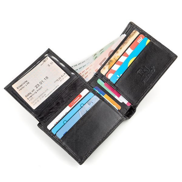 Men's wallet CROCODILE LEATHER 18200 made of genuine crocodile leather Black 18200 фото