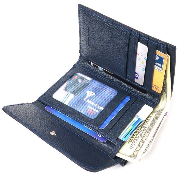 Practical wallet for women made of genuine leather flotar CANPELLINI 21593 Blue 21593 фото