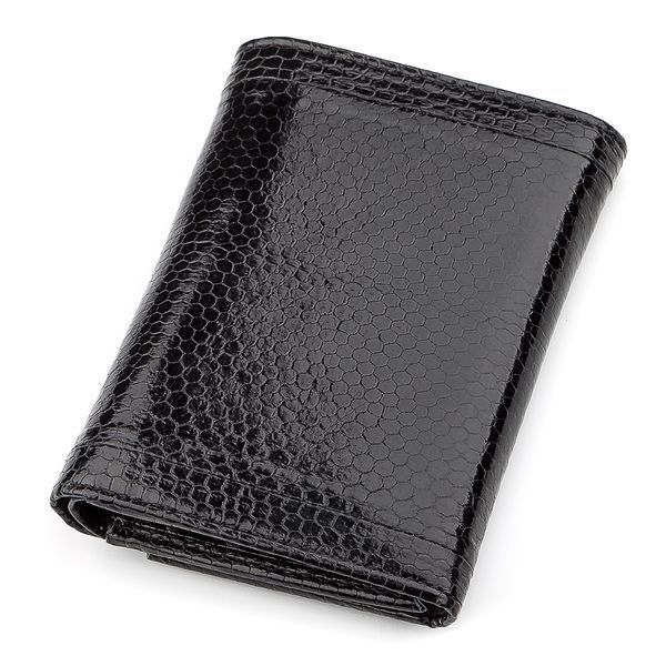 Гаманець жіночий SEA SNAKE LEATHER 18282 з натуральної шкіри морської змії Чорний 18282 фото