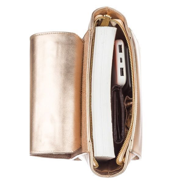 Women's bag STINGRAY LEATHER 18630 made of genuine stingray leather Golden 18630 фото