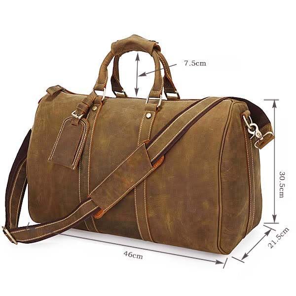 Сумка дорожная Vintage 14050 из винтажной кожи Коричневая 14050 фото