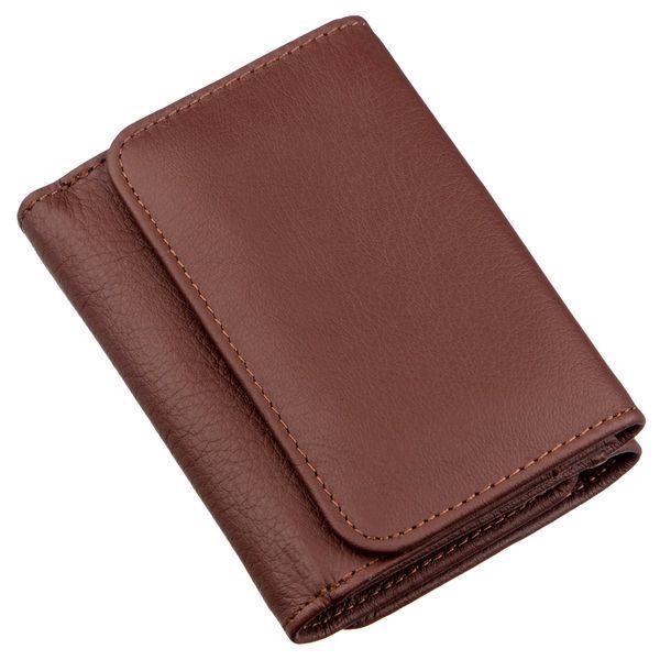 Женский кошелек с монетницей на кнопке ST Leather 18887 Коричневый 18887 фото