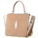 Women's bag STINGRAY LEATHER 18630 made of genuine stingray leather Golden 18630 фото 1