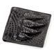 Men's wallet CROCODILE LEATHER 18200 made of genuine crocodile leather Black 18200 фото 1