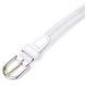 Textile thin women's belt classic Vintage 20542 White 20542 фото 3