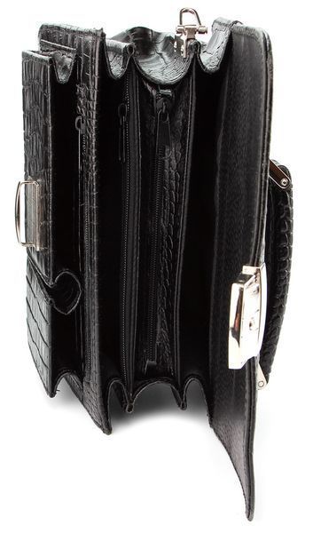 Гаманець жіночий STINGRAY LEATHER 18099 з натуральної шкіри морського скату Чорний 00386 фото