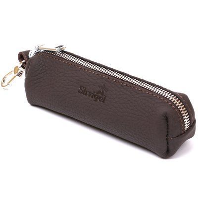 Matte leather key holder Shvigel 16545 Brown 16545 фото