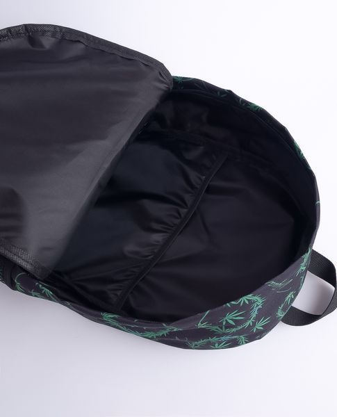 Youth urban backpack with Marijuana print 01014 фото