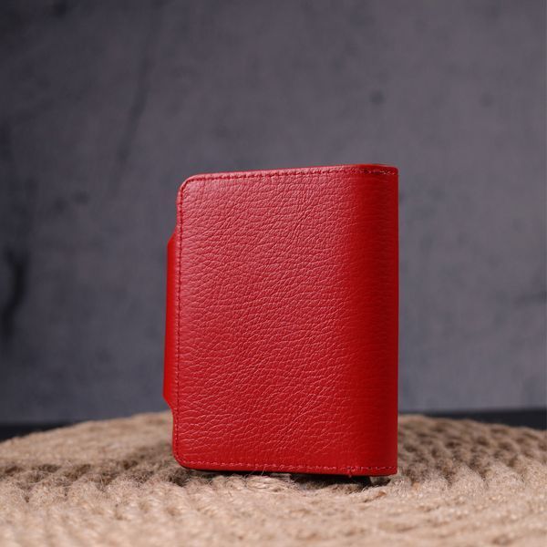 Bright women's wallet made of genuine leather KARYA 21351 Red 21351 фото