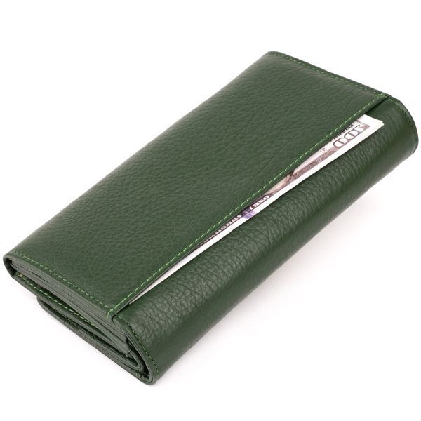 Кошелек кожаный в два сложения женский ST Leather 19286 Зеленый 19286 фото