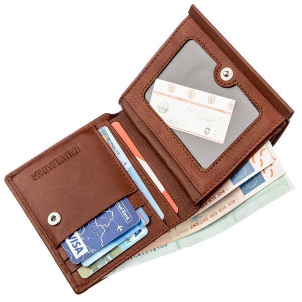 Жіноче портмоне з монетницею ST Leather 18917 Коричневий 18917 фото