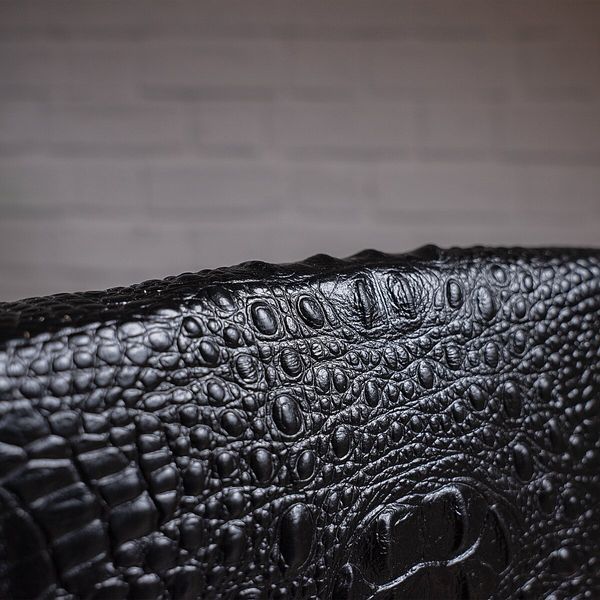 Men's vertical bag with reptile embossing Vintage 14715 Black 14715 фото