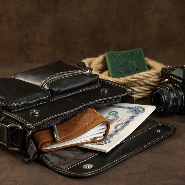 Leather bag Vintage 14651 Black 14651 фото