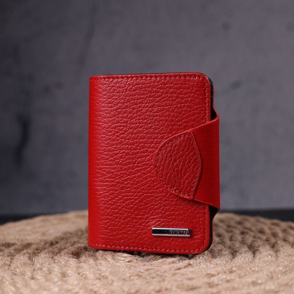 Bright women's wallet made of genuine leather KARYA 21351 Red 21351 фото