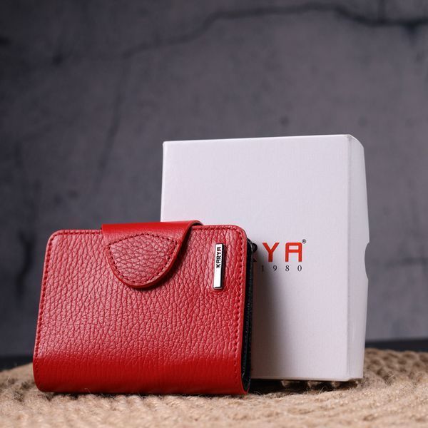 Bright women's wallet made of genuine leather KARYA 21351 Red 21351 фото