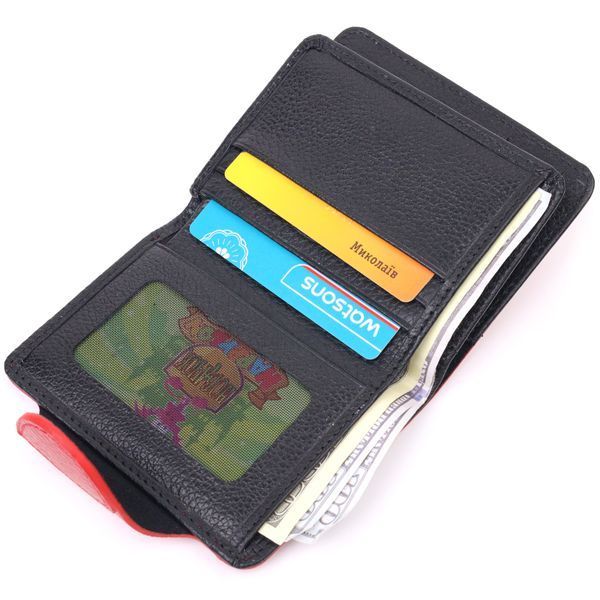 Bright women's wallet made of genuine leather KARYA 21351 Red 21351 фото