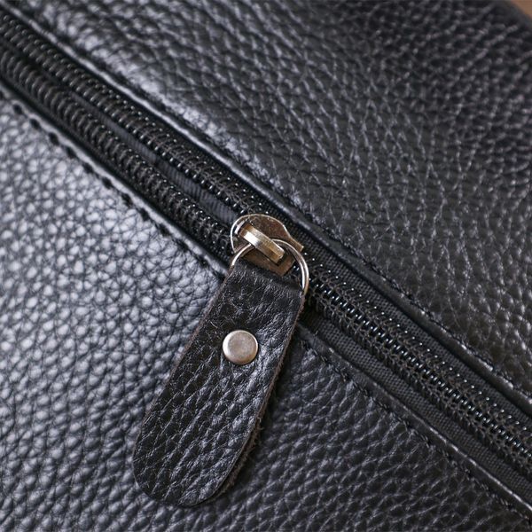 Nice leather men's bag Vintage 20677 Black 20677 фото