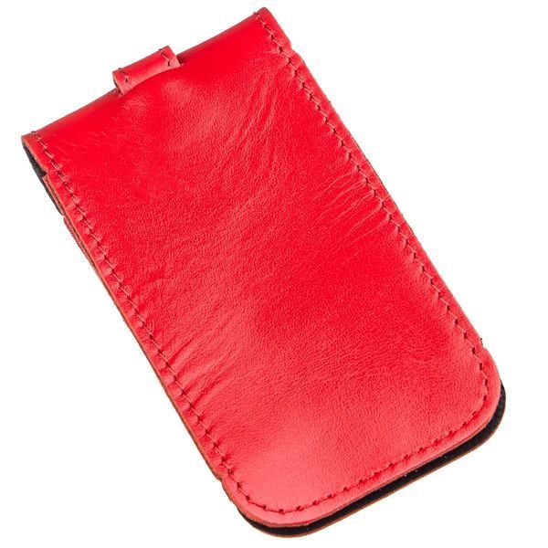 Compact leather key holder with strap SHVIGEL 13987 Red 13987 фото