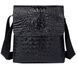 Men's vertical bag with reptile embossing Vintage 14715 Black 14715 фото 1