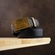 Men's belt with brass buckle Vintage 20310 Black 20310 фото 4
