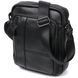 Nice leather men's bag Vintage 20677 Black 20677 фото 1