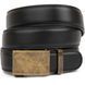 Men's belt with brass buckle Vintage 20310 Black 20310 фото 1
