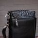 Men's vertical bag with reptile embossing Vintage 14715 Black 14715 фото 6