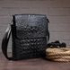 Men's vertical bag with reptile embossing Vintage 14715 Black 14715 фото 3